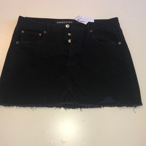 American Eagle Black Jean Skirt